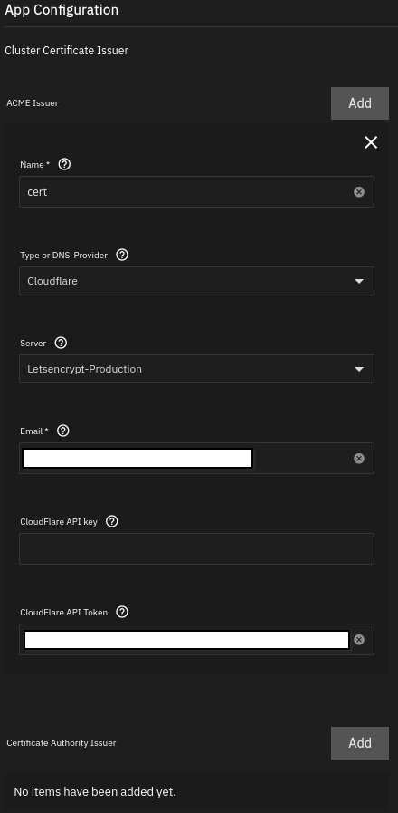 Cluster Certificate Issuer